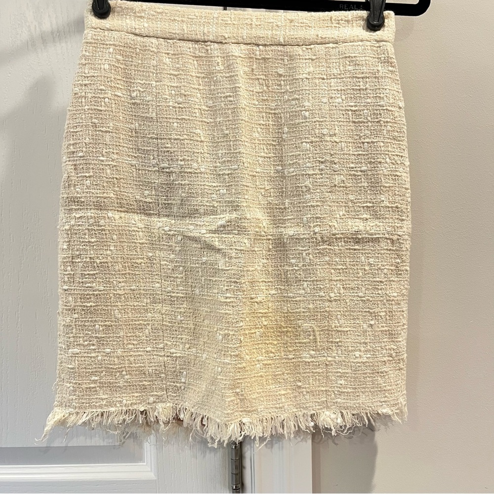 Dolce & Gabbanna Mini Tweed Fringe Skirt
